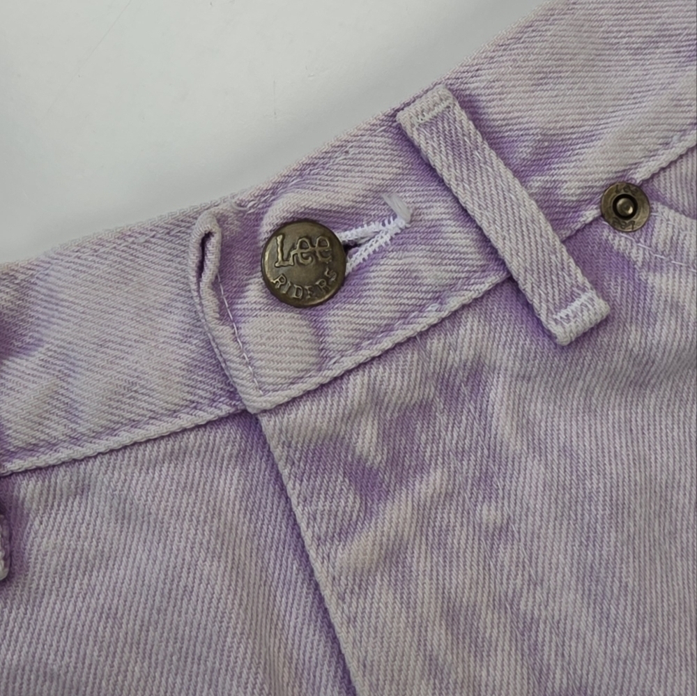 Vintage 80s LEE Denim Acid Wash Purple Pencil Skirt - 7 - Picture 11 of 11